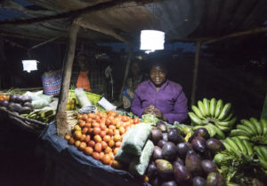 Vendors in the marketplace can now continue to work in the evenings using Luci lights.