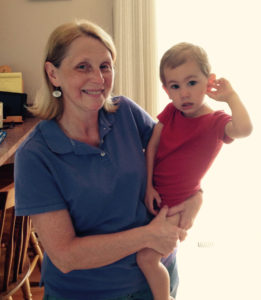 Mary Durand, Chief Administrative Officer for I-KODI USA and her grandson Connor