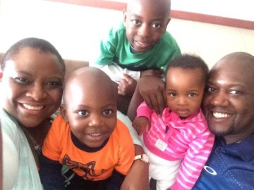 Lucy Rudo Mukura, I-KODI USA/Kenya Board member with her family.